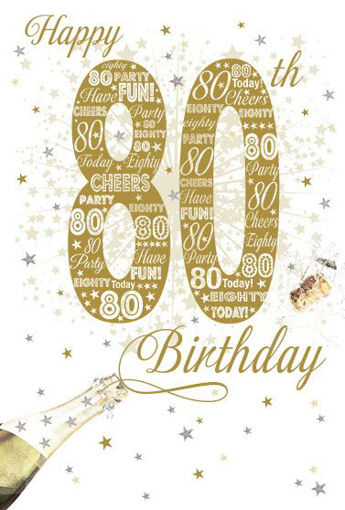 Picture of 80TH BIRTHDAY CARD